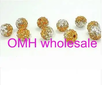 OMH оптовая продажа 50 шт 10 мм градиент изменения красочные хрустальные бусины
