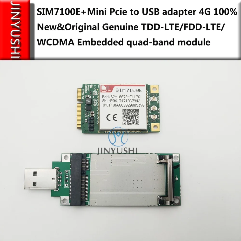 SIM7100E Mini Pcie SIMCOM + к USB-карте 100% Новинка и оригинальная фотография/WCDMA Встроенная