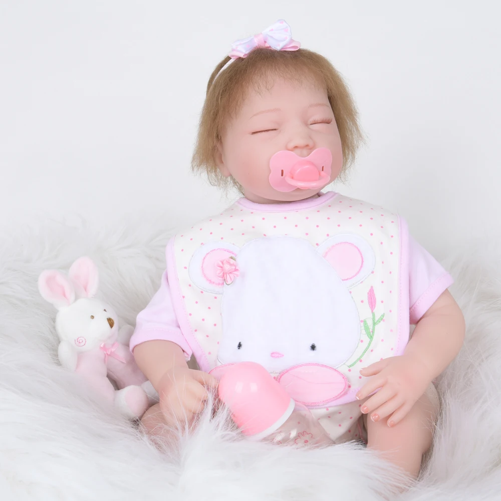 Детская Реалистичная кукла младенец силиконовая реборн для девочек подарок