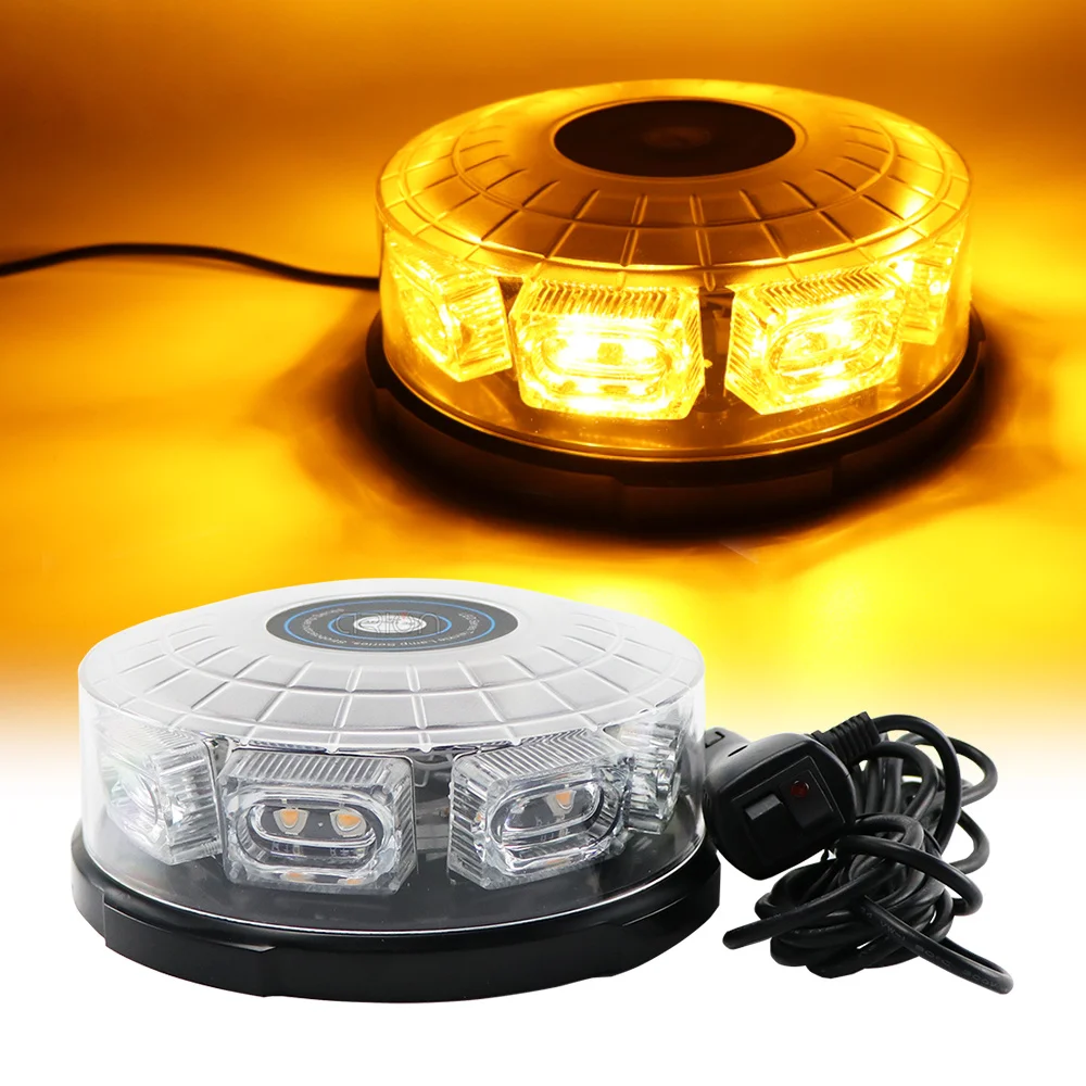 

Car Roof Hazard strobe Light LED flashing Emergency Warning Lamp Police Fire Truck 14 flash modes Beacon Lights 12V 24V