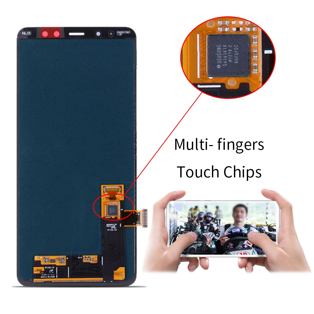 OTMIL 6 &quotактивно матричные осид для SAMSUNG Galaxy A730 графический сенсорный ЖК дисплей A8
