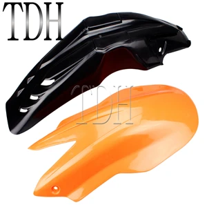 Black Orange Переднее крыло для мотокросса, внедорожный мотоцикл, эндуро, супермото, брызговик, грязевая крышка, защита для Yamaha WR, TTR, Honda, CRF, XR, KTM, Suzuki - Цвет: Black Orange