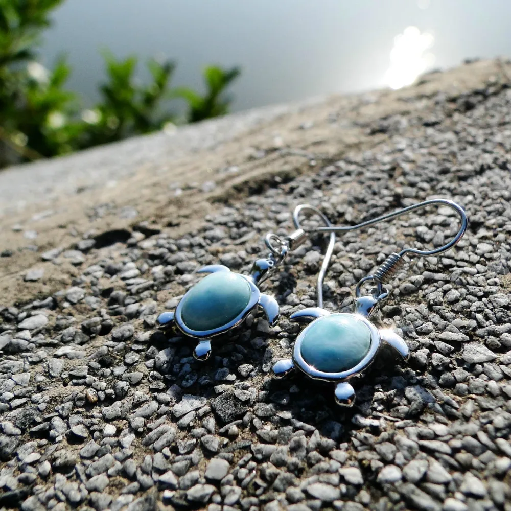 Милые серьги подвески в виде черепахи морском стиле|largo|drop earringsearrings |