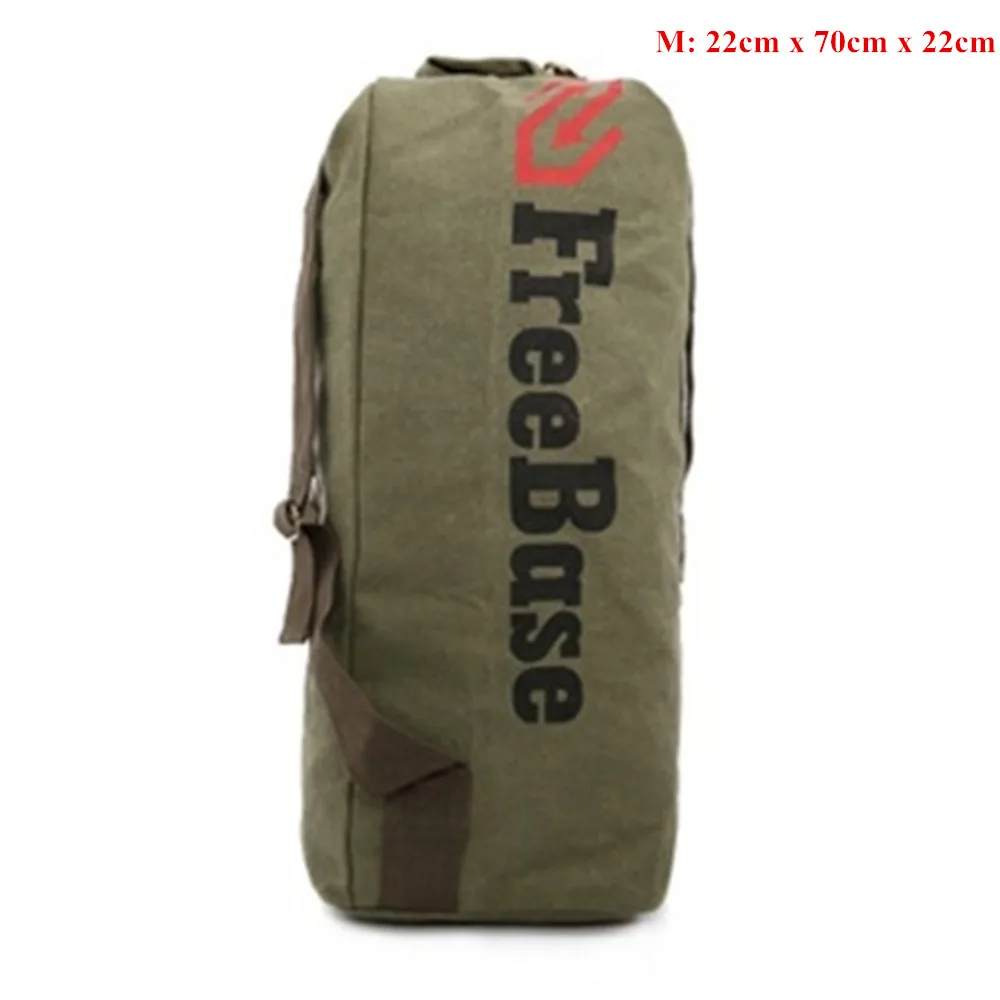Army Green M Новинка, 3 размера, уличная парусиновая спортивная сумка на плечо, унисекс, армейский военный рюкзак, походный рюкзак для кемпинга, рюкзак для путешествий, Портативная сумка для багажа - Цвет: Army Green M