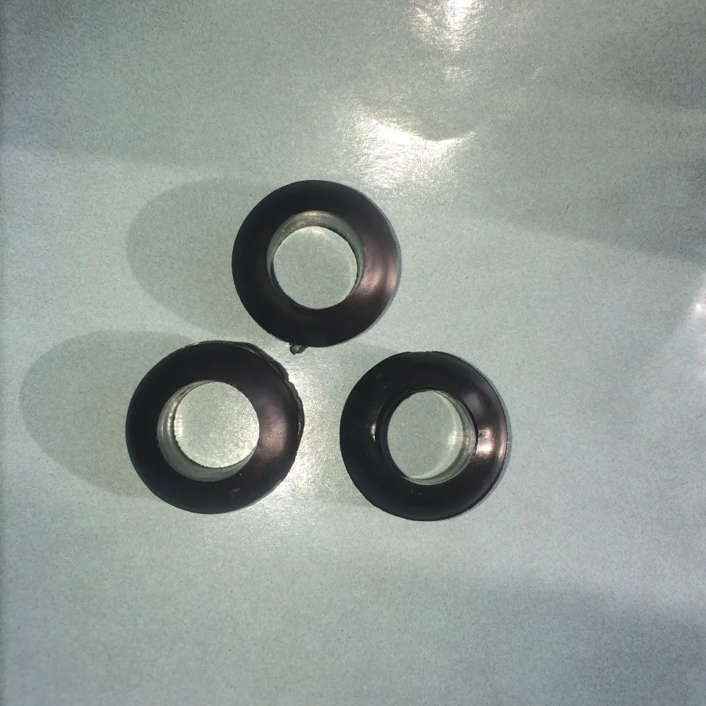 

5mm Inner Diameter Black Rubber Ring Cable Protection Wire Grommets Hole Plug - pack of 50