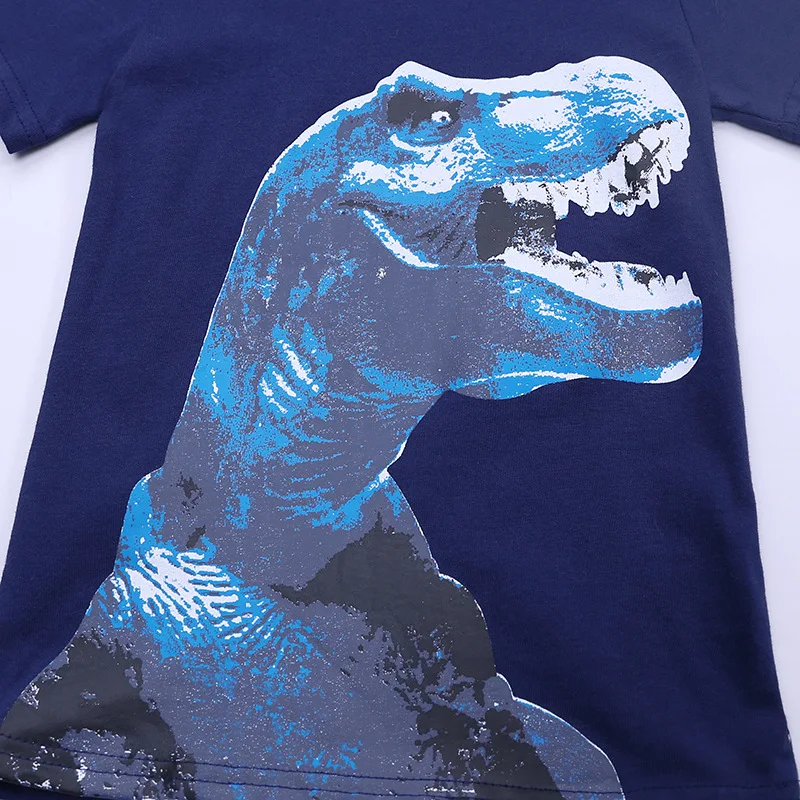 

2020 New Fashion Clothing Summer Children Infant Kid Boys Cartoon Dinosaur Letter Print T-shirt Tops Shirts Tee dropshipping