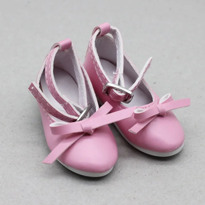 1pair Fashion PU Leather Shoes For 16inch 60cm BJD SD Dolls mini shoes toy fit 1/3 Dolls 7.8cm
