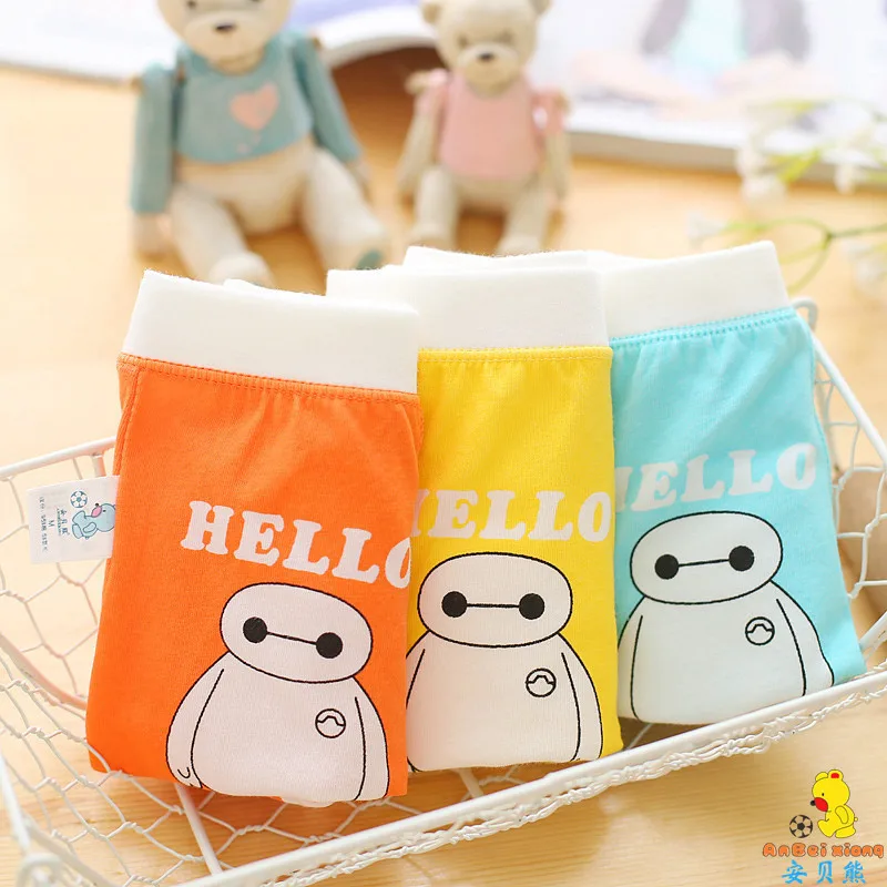 3 шт./партия новые трусы для мальчиков и девочек нижнего белья трусы-боксеры