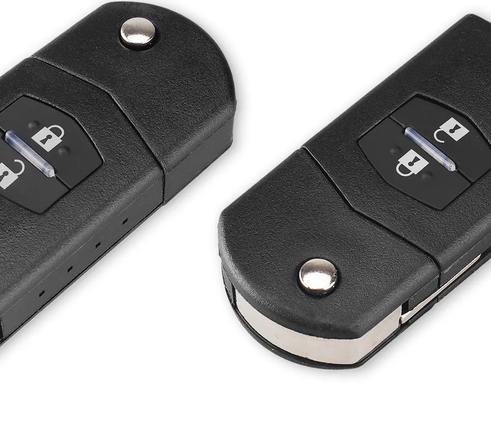 KEYYOU Складной флип-ключ оболочки для Mazda 2 3 5 6 RX8 MX5 ключ 2 3 кнопки Замена дистанционный ключ-брелок от машины чехол Крышка