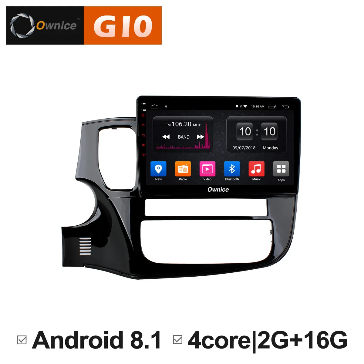 Ownice C500 + G10 Android 8 1 Octa Ядро для MITSUBISHI OUTLANDER 2013 2014-2018 автомобильный DVD плеер gps аудио 2.5D