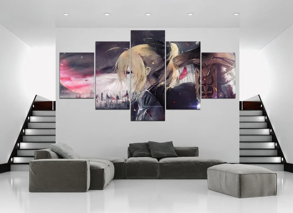 Fate KOHA-ACE Top-Номинальная Картина на холсте 5 шт. аниме плакат ролевая картина