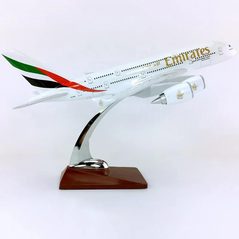 30 см 1:250 Airbus A380-800 модель ОАЭ самолет с базовым сплавом самолет коллекционный дисплей игрушка Коллекция украшения