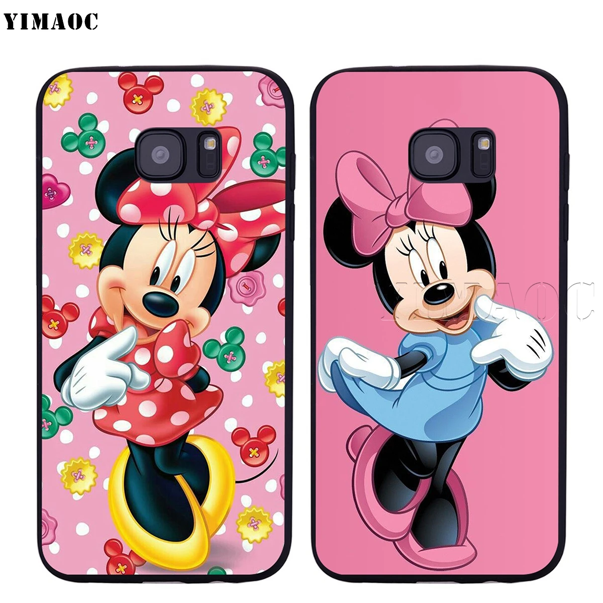 Yimaoc Минни Мышь Мягкий силиконовый чехол для samsung Galaxy S6 S7 S10e край S8 S9 плюс A3 A5 A6 A7 A8 A9 J6 Note 8 9