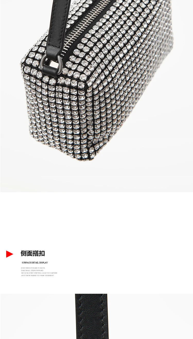 Новая модная женская блестящая Роскошная сумочка с бриллиантами, женская брендовая Сумка-клатч с бриллиантами, сумка на плечо, женская сумка