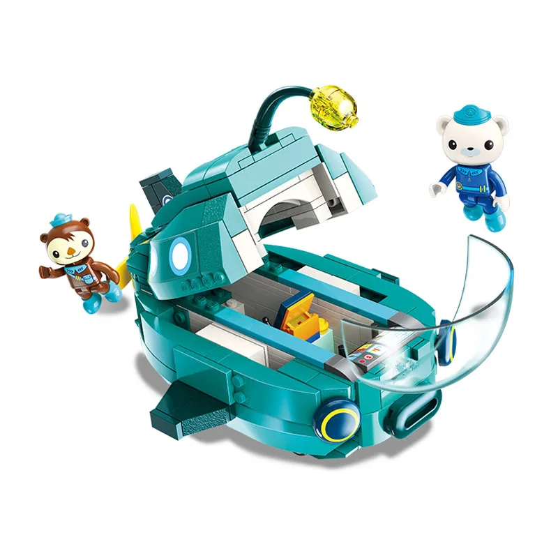 Обучающий строительный блок Octonauts GUP-A роскошный Игровой Набор для автомобиля& Barnacles 323 Обучающие Кирпичи Игрушка для мальчика подарок