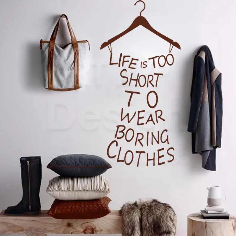 Художественный дизайн украшения дома дешевая виниловая вешалка для одежды с