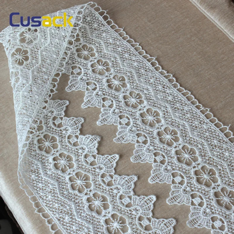 3 м дюймов кружевное украшение накладной орнамент из полиэстера для костюмы