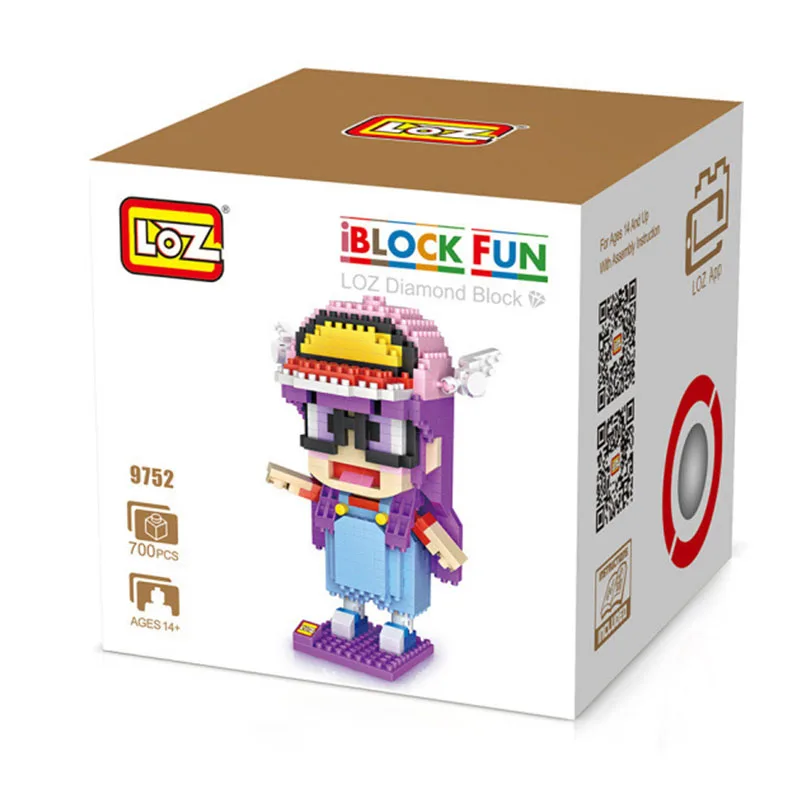 LOZ Arale строительные блоки японское аниме фигурки героев мультфильмов Обучающие