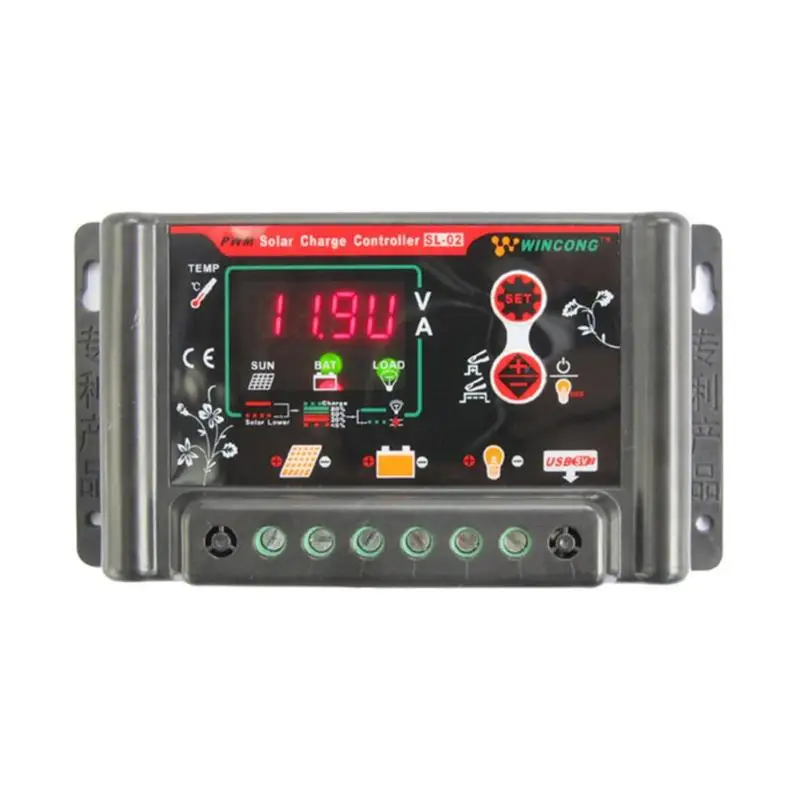 12V 24V 10A переразряда Панели солнечные регулятор Батарея за максимальной точкой мощности, Солнечный контроллер заряда блока управления установкой на солнечной фотоэлектрической регулятор универсальный