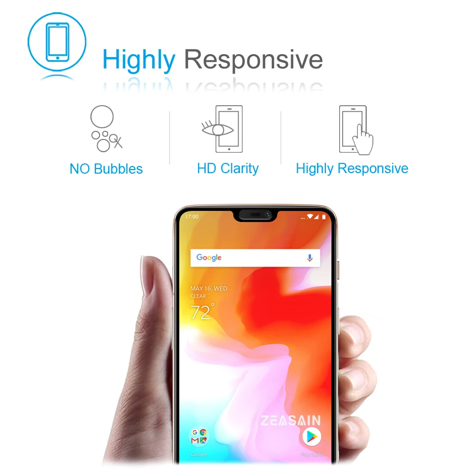 2 упаковки Оригинальная защитная пленка ZEASAIN для OnePlus 6 One Plus OnePlus6 1 + полное