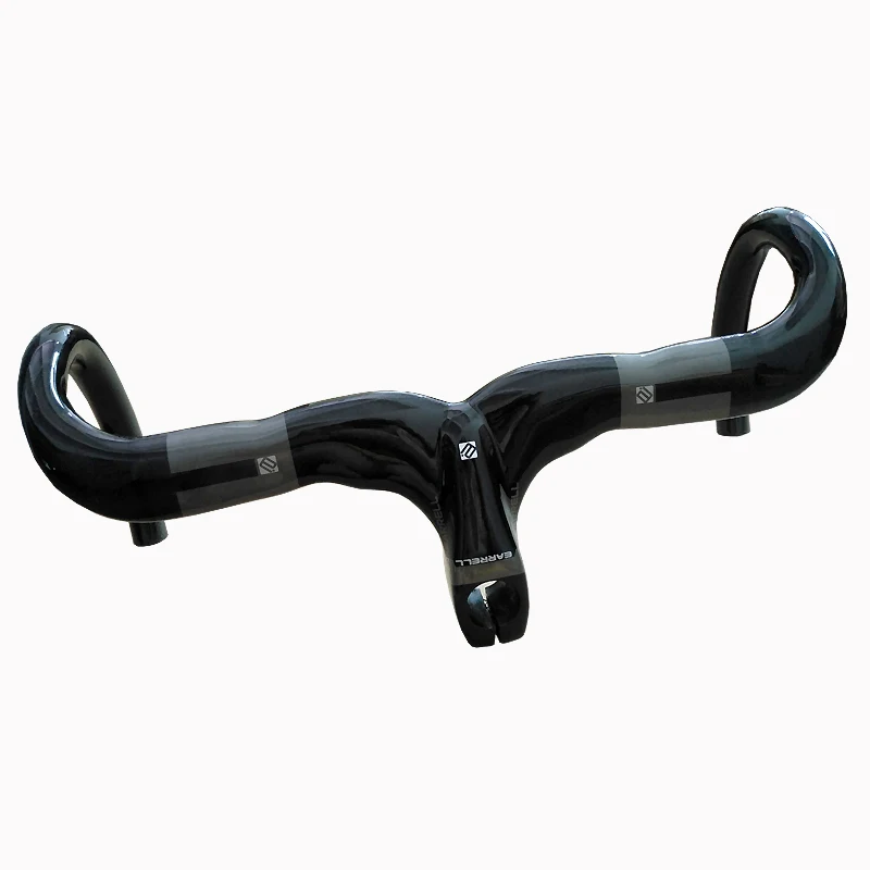 EARRELL Bicycle Carbon Road Handlebar Ultra-light Bike Handle Bar Integrated Handlebars and Stem free shipping | Спорт и развлечения