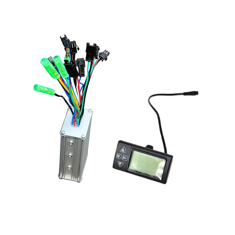 36v LCD without wire 36 В, 350 Вт, 500 Вт, комплект для электрического велосипеда, светодиодный ЖК-дисплей, контроллер электровелосипеда, комплект водонепроницаемого кабеля, запчасти для электровелосипеда - Цвет: 36v LCD without wire