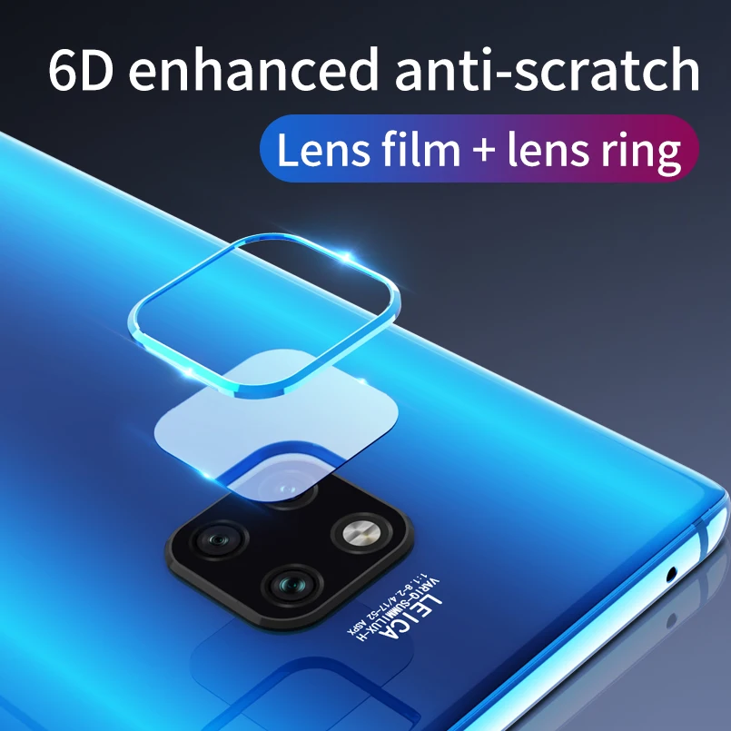 2 Pce прозрачное стекло для huawei mate 20 Pro защитное задняя камера Объектив Закаленное