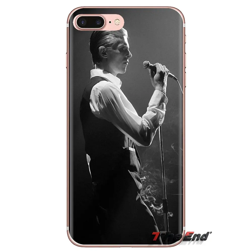 Прозрачный чехол из ТПУ для LG Spirit Motorola Moto X4 E4 E5 G5 G5S G6 Z Z2 Z3 G2 G3 C Play Plus Mini David Bowie Smoking Glam