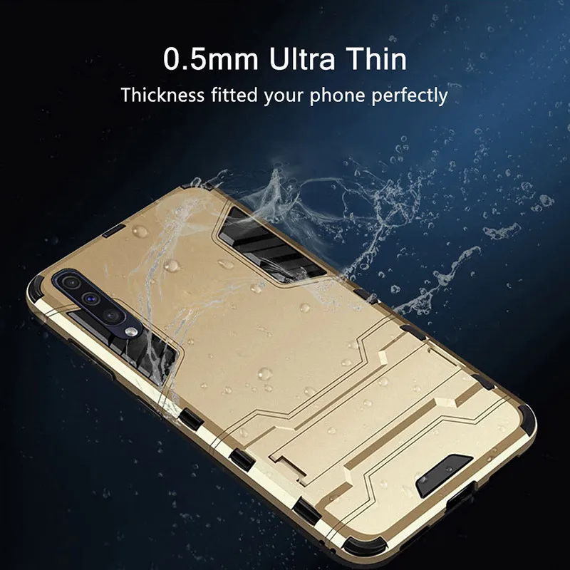Чехол для Samsung A50 противоударный чехол из ТПУ и поликарбоната жесткий пластиковый