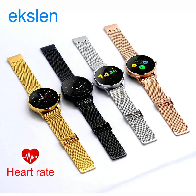 Смарт часы ekslen K88H с Bluetooth наручные MTK2502 пульсометр для здоровья Whatch телефонов Android