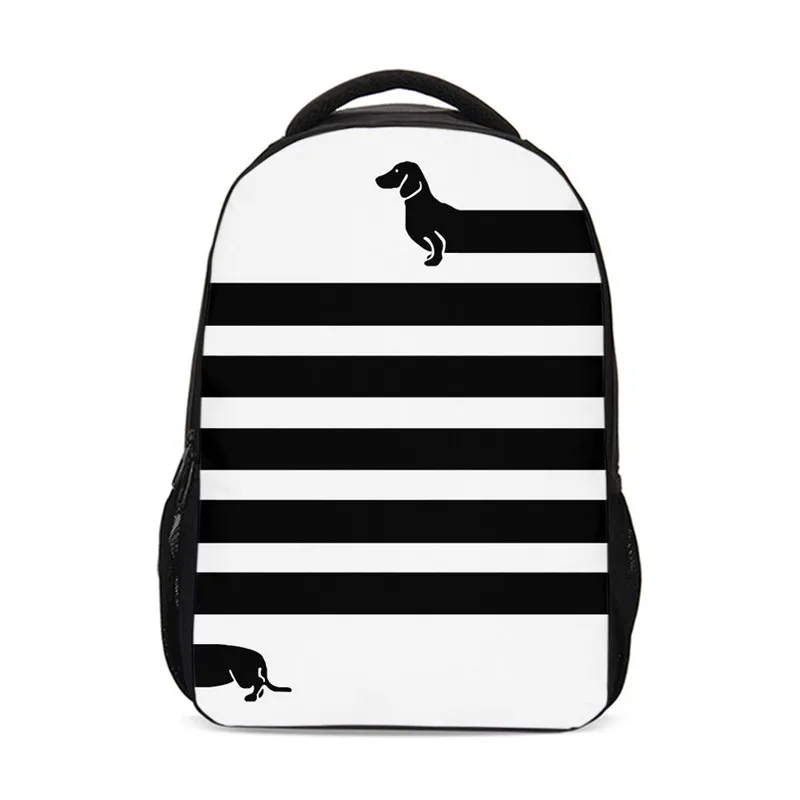 Школьные ранцы для девочек подростков детский рюкзак с принтом сосисок и собак