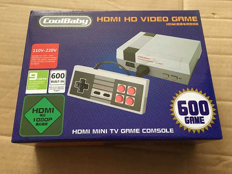 Coolbaby 600 HDMI консоль игра 8 бит Ретро видео игровая встроенный игр Ручной игровой