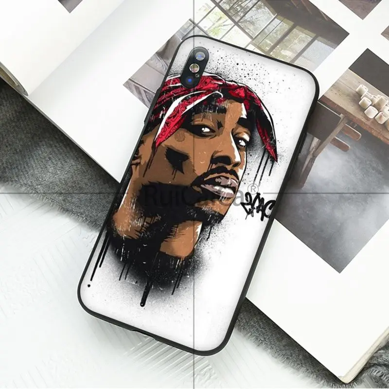 Чехол для телефона Ruicaica 2pac Tupac Amaru Shakur Makaveli Apple iPhone 8 7 6 6S Plus X XS MAX 5 5S SE XR | Мобильные