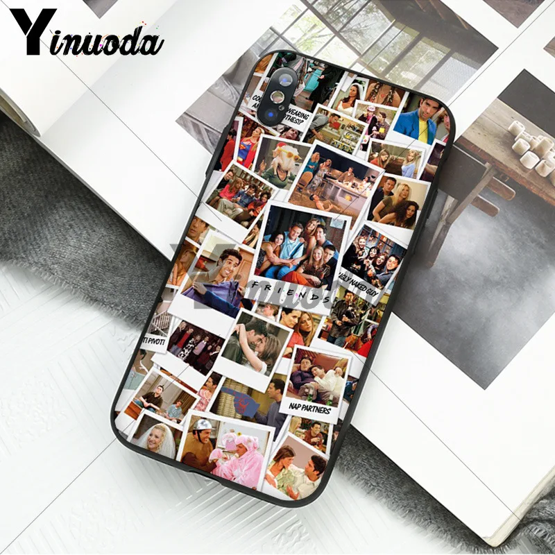 Yinuoda ДРУЗЬЯ Сезон ТВ ТПУ черный чехол для телефона чехол для Apple iPhone 8 7 6 6S Plus X XS MAX 5 5S SE XR Чехол для мобильного телефона - Цвет: A8