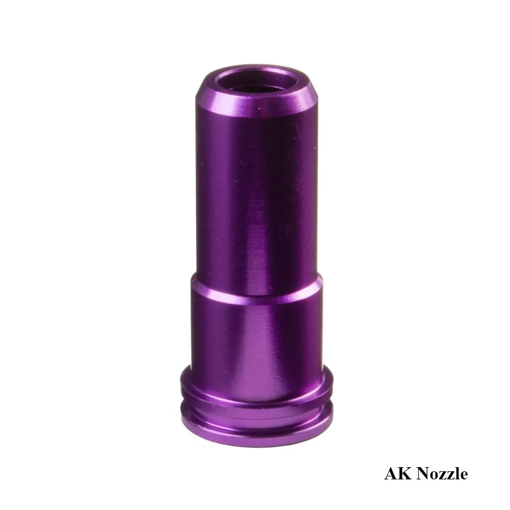 AK Nozzle SHS алюминий M4 G36 M14 AK MP5 шрам одиночное двойное уплотнительное кольцо воздуха супер уплотнение сопла страйкбол AEG Пейнтбол армии Охотничьи аксессуары - Цвет: AK Nozzle