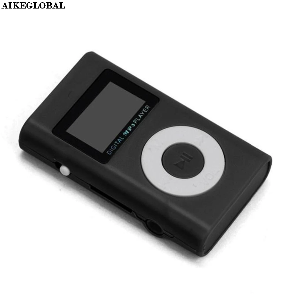 AIKEGLOBAL Hifi USB мини MP3 плеер ЖК экран Поддержка 32 ГБ Micro SD TF карта красный автомобиль