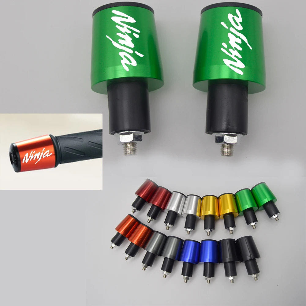 Ручки для руля с ЧПУ 22 мм наконечники наконечников KAWASAKI Ninja ZX6R ZX7R ZX9R ZX10R ZX12R ZX14R Z1000