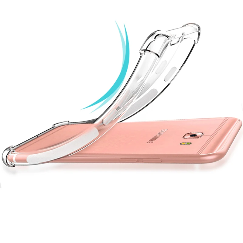 Xinwen роскошный ударопрочный Прозрачный чехол для телефона capinha samsung galaxy c7 pro