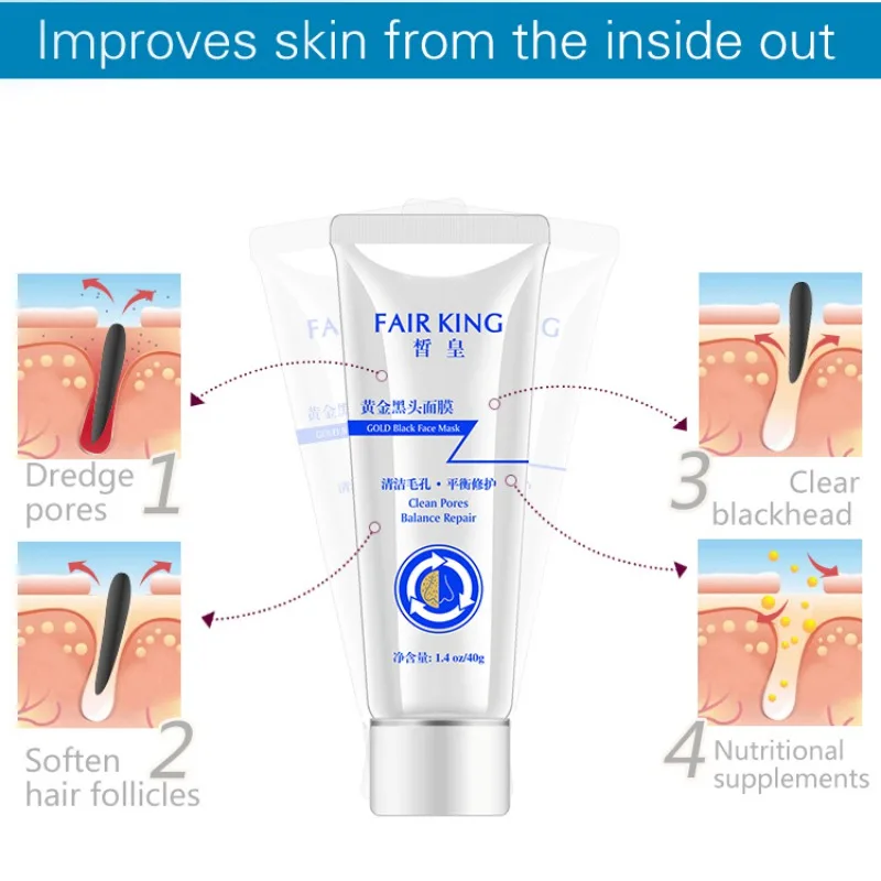 Золотая черная маска для лица против старения удаление морщин уход за кожей