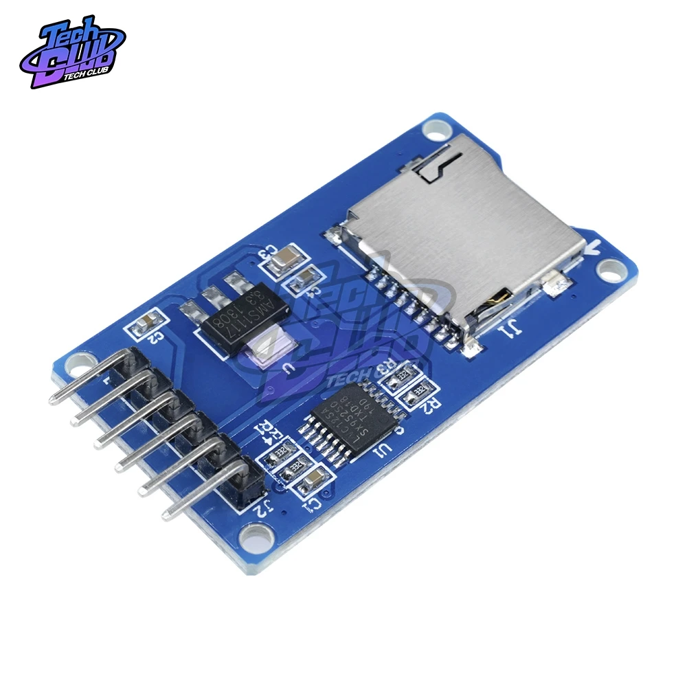 Плата Micro SD 3 В адаптер для TF карты экран памяти Расширенный модуль интерфейс SPI