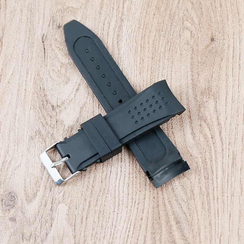 Аксессуары для часов силиконовый ремешок Пряжка 24 мм спортивный