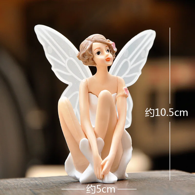 3pcs BAIUFOR Elegant Flower Fairy Girl Figurines for Terrarium Cake Car Accessories DIY Garden Decor Friend Gift | Дом и сад