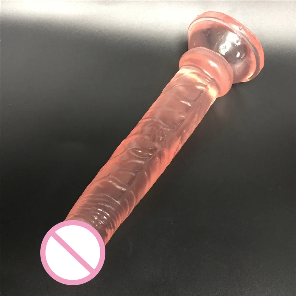 Черный длинный фаллоимитатор на присоске 19 5 см карманный пенис член женская