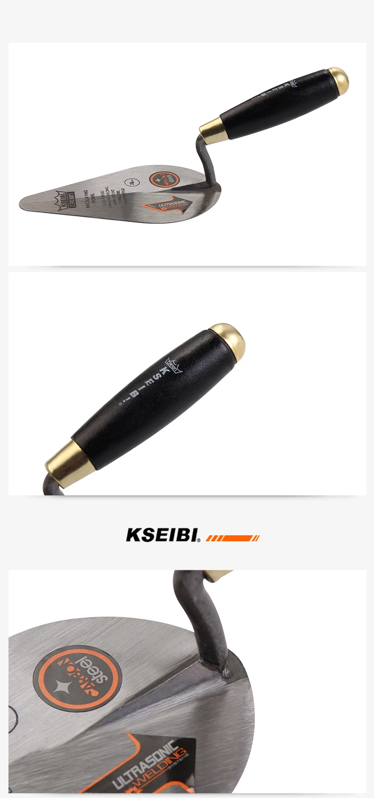 KSEIBI 180 мм измерительный шпатель Walby с обрезным наконечником с деревянной ручкой для ручных инструментов промышленного класса кладка шпатель#281545