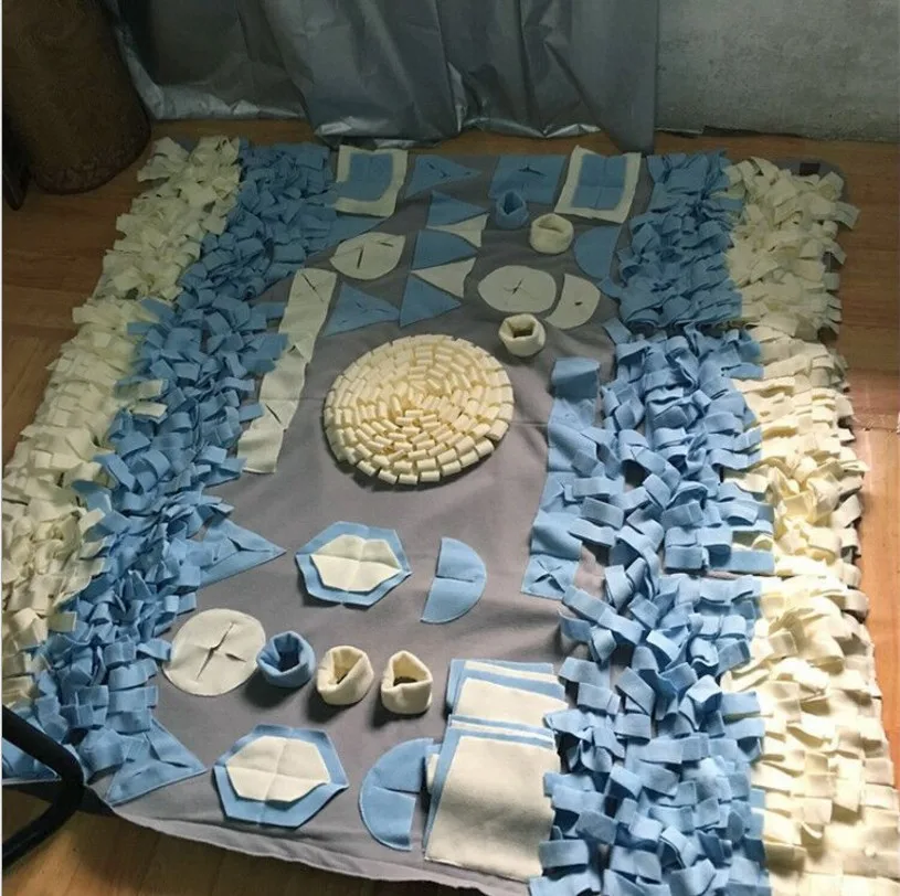 L 100x100cm Высококачественный нюхательный коврик для питомцев, Тренировочный Коврик для собак с запахом, моющийся Тренировочный Коврик для собак, s m l - Цвет: L 100x100cm