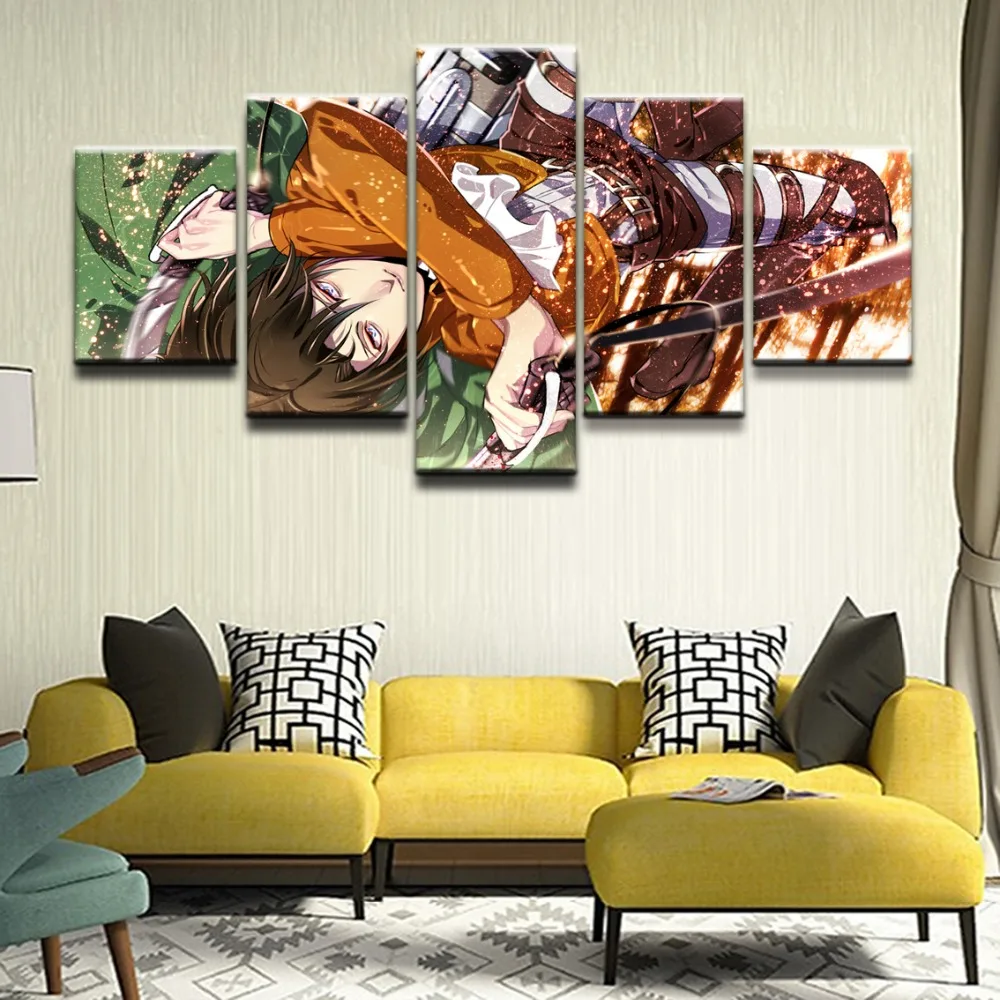 Печать на холсте фотографии Wall Art Для Украшения в спальню рамки 5 шт. для косплея