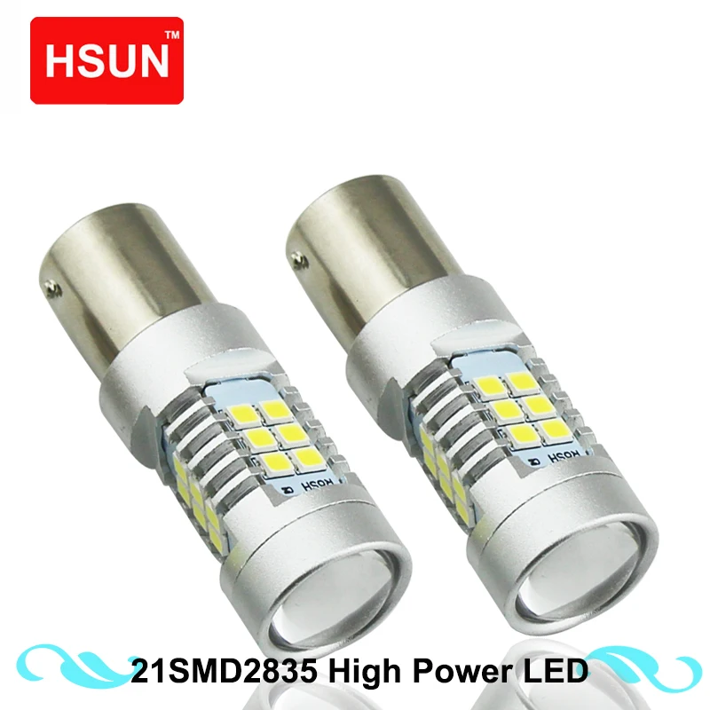 Синя 2 шт. PY21W светодиодные лампы 1156 BAU15S 21SMD 2835 авто лампы, сигнализирующий фонарь стоп-сигнал автомобиля Поворотная сигнальная лампа желтый красный 12 V
