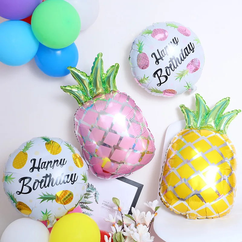 Лидер продаж Для летних вечеринок украшения алюминиевые Фольга шар арбуз ананас