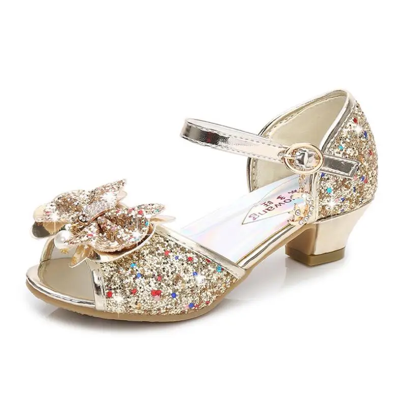 

SKHEK Enfants Children Sandals Kids Girls Wedding Shoes Dress Party Pearl Shoes For Baby Girls Soft Leather Princess Sandals