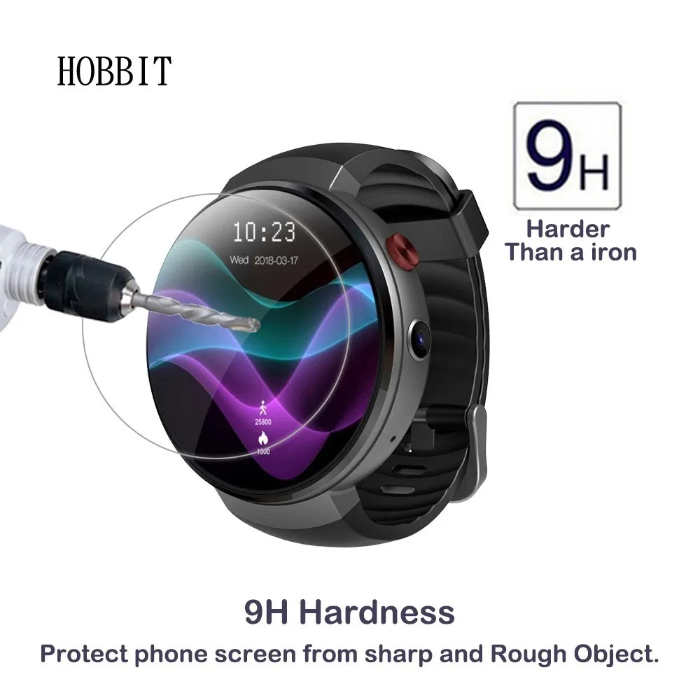 2PACK 0.3mm 2.5D 9H Clear Tempered Glass Screen Protector For Lemfo LEM7 MT6737 M7S Smart Watch Scratch Resistant Film | Электроника